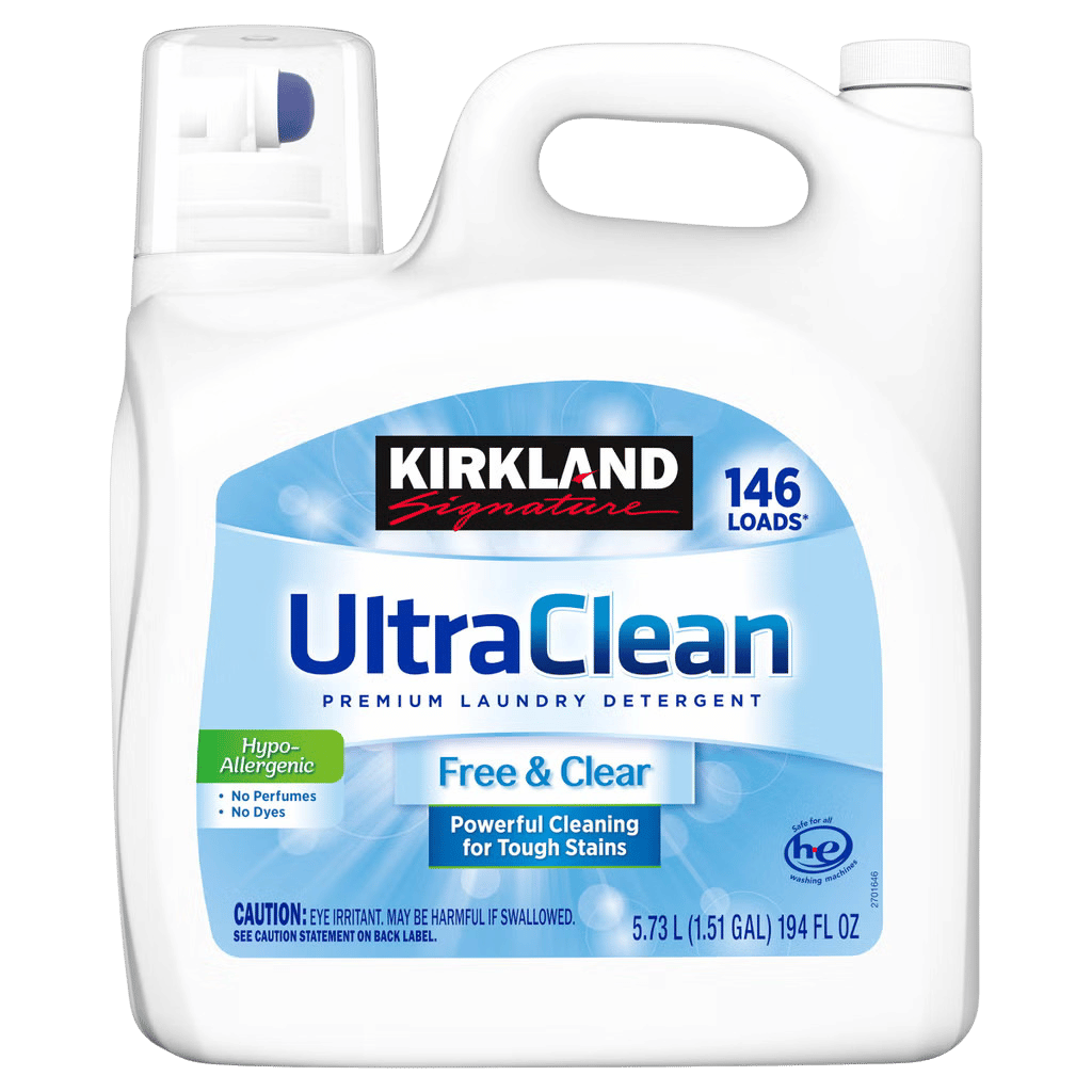 Kirkland Signature Ultra Clean Free & Clear HE Liquid Laundry Detergent 194 fl oz buy online USA - 1